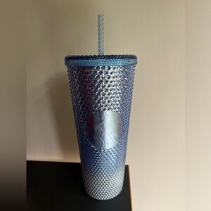 NWT Starbucks Holiday 2023 blue studded ombré Venti tumbler